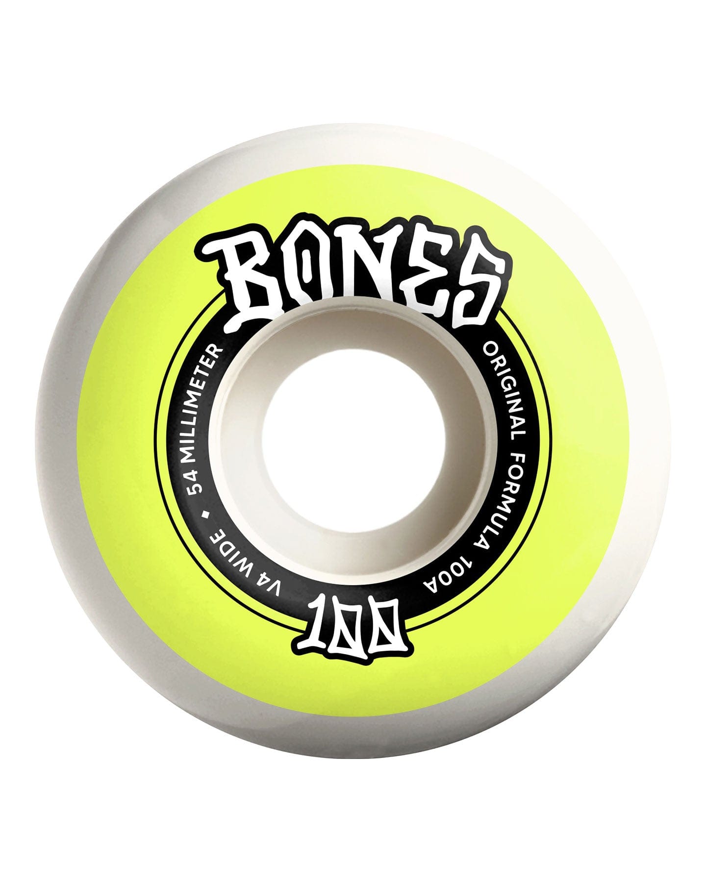Bones 100's Wide V4 Wheels - WSBABWV45400A4 - 842357195981