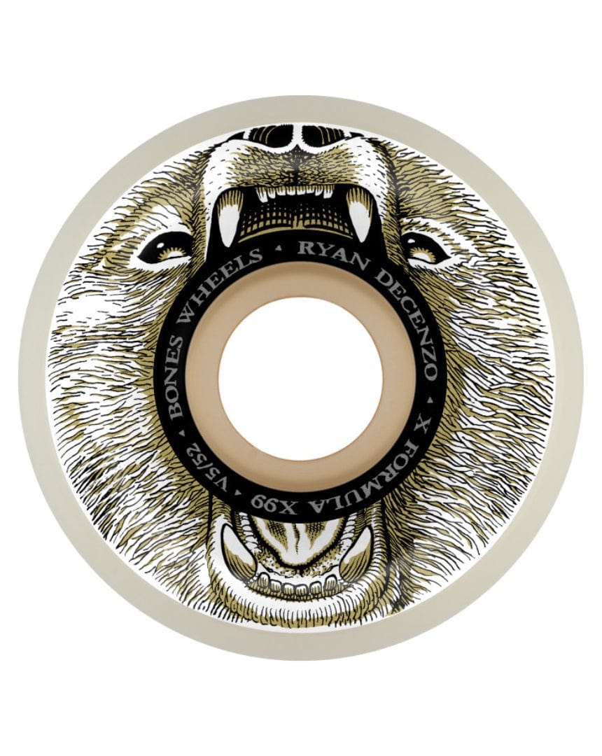 Bones Decenzo Bear Grills Sidecut V5 X-Formula 99A Wheels - WPCARDWLD5299A4 - 842357189188