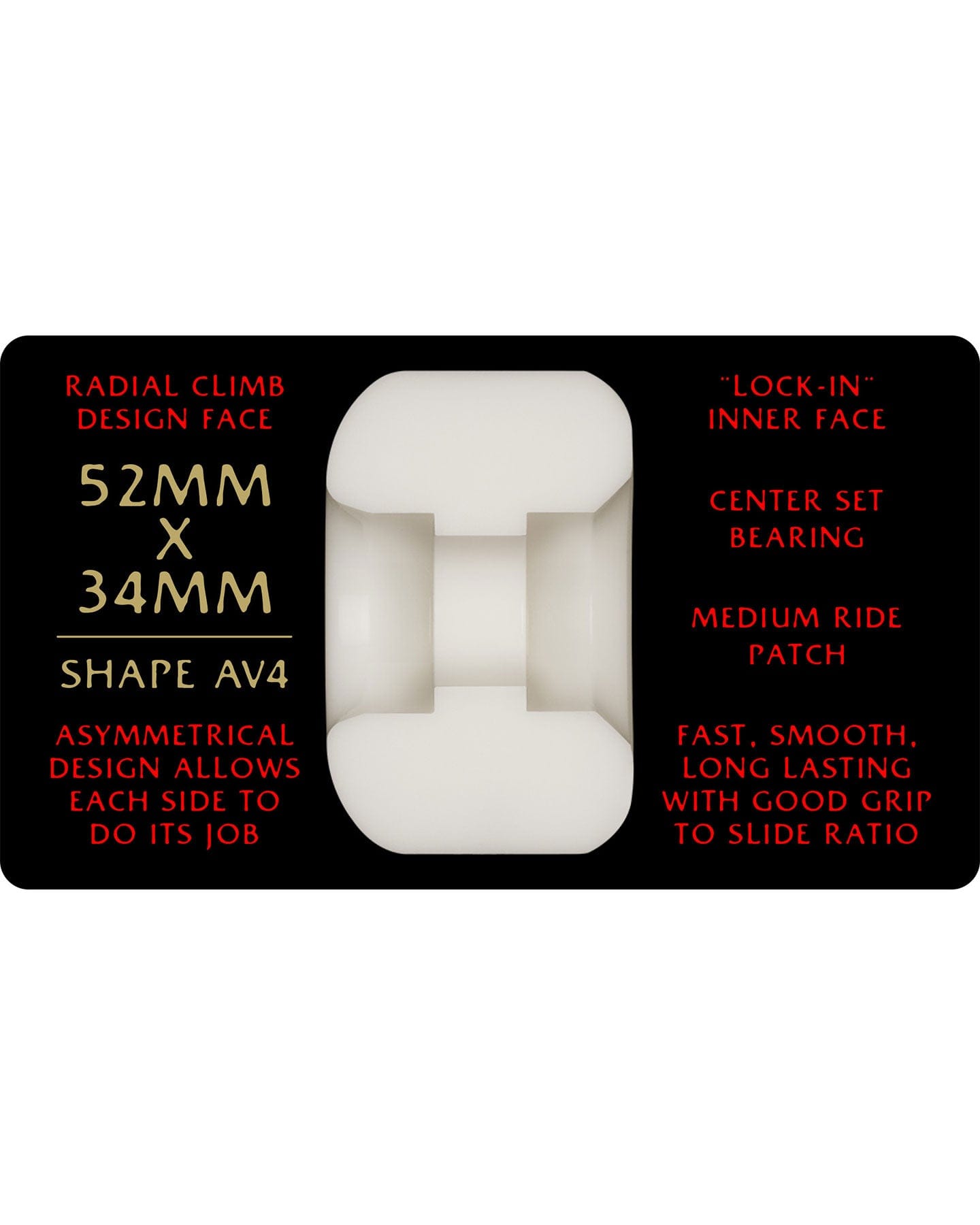 Bones Dragon Formula Red 93A Nano Rat AV4 Wheels - Assorted Sizes - -