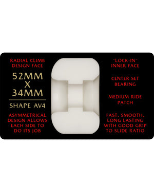 Bones Dragon Formula Red 93A Nano Rat AV4 Wheels - Assorted Sizes - -