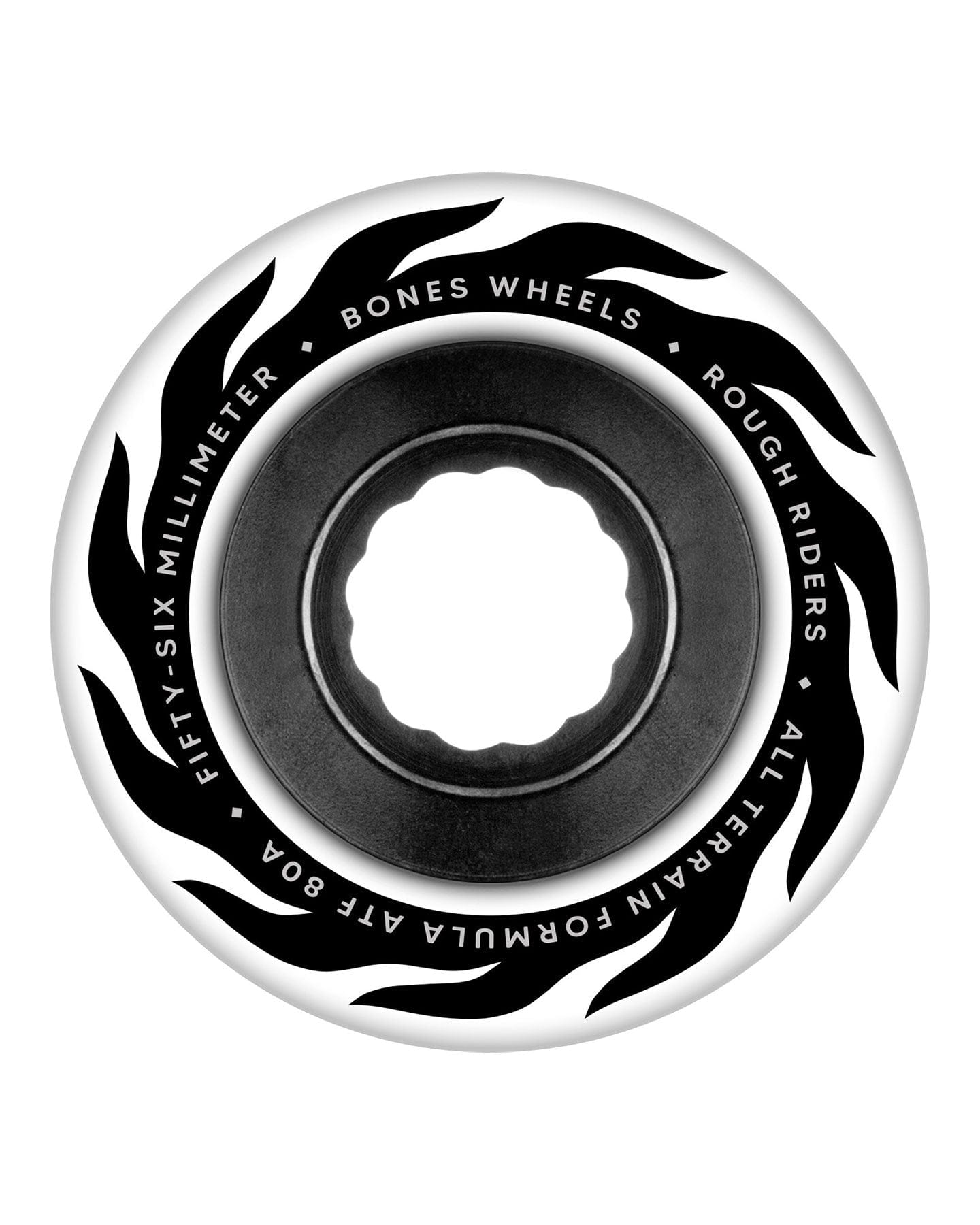Bones Eternal Flame Rough Rider Wheels - White - WSCPRR065680W4 - 842357196124