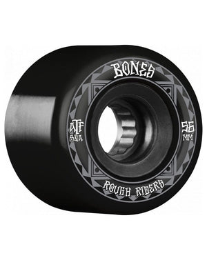 Bones Rough Riders Runners Black Wheels - 56mm - WSCPRR055680X4 - 842357160255