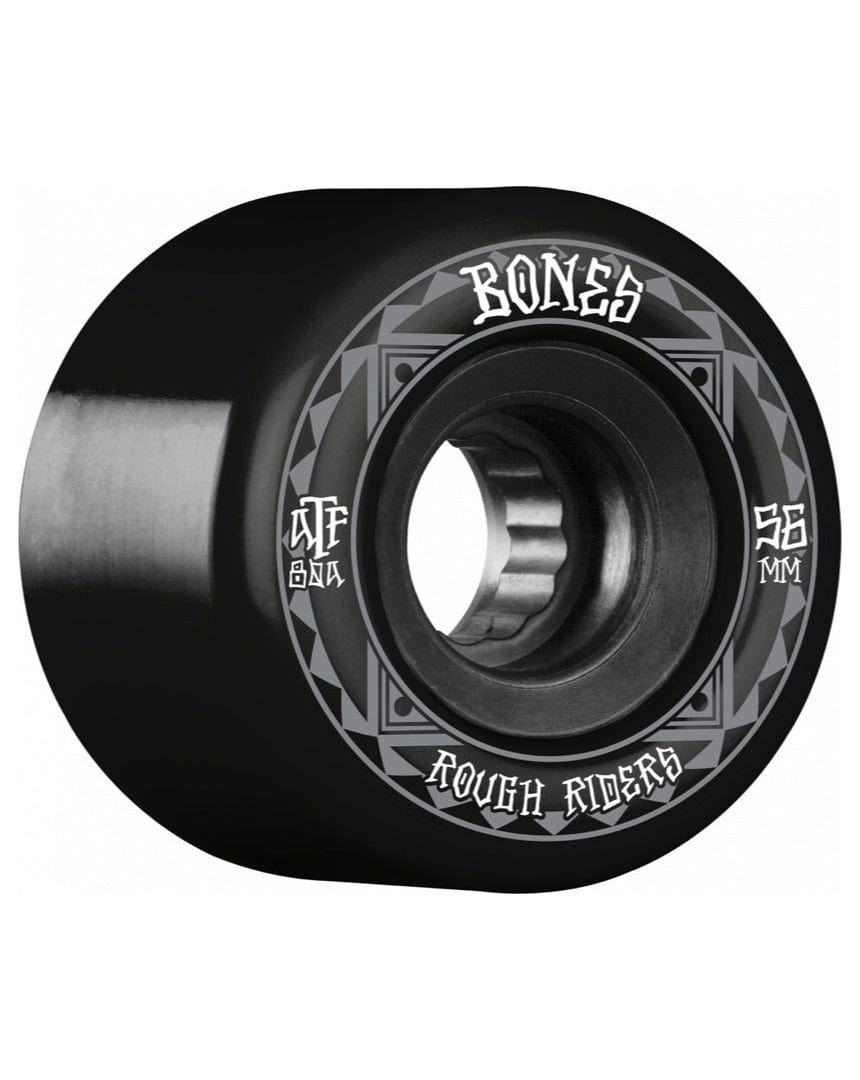 Bones Rough Riders Runners Black Wheels - 56mm - WSCPRR055680X4 - 842357160255