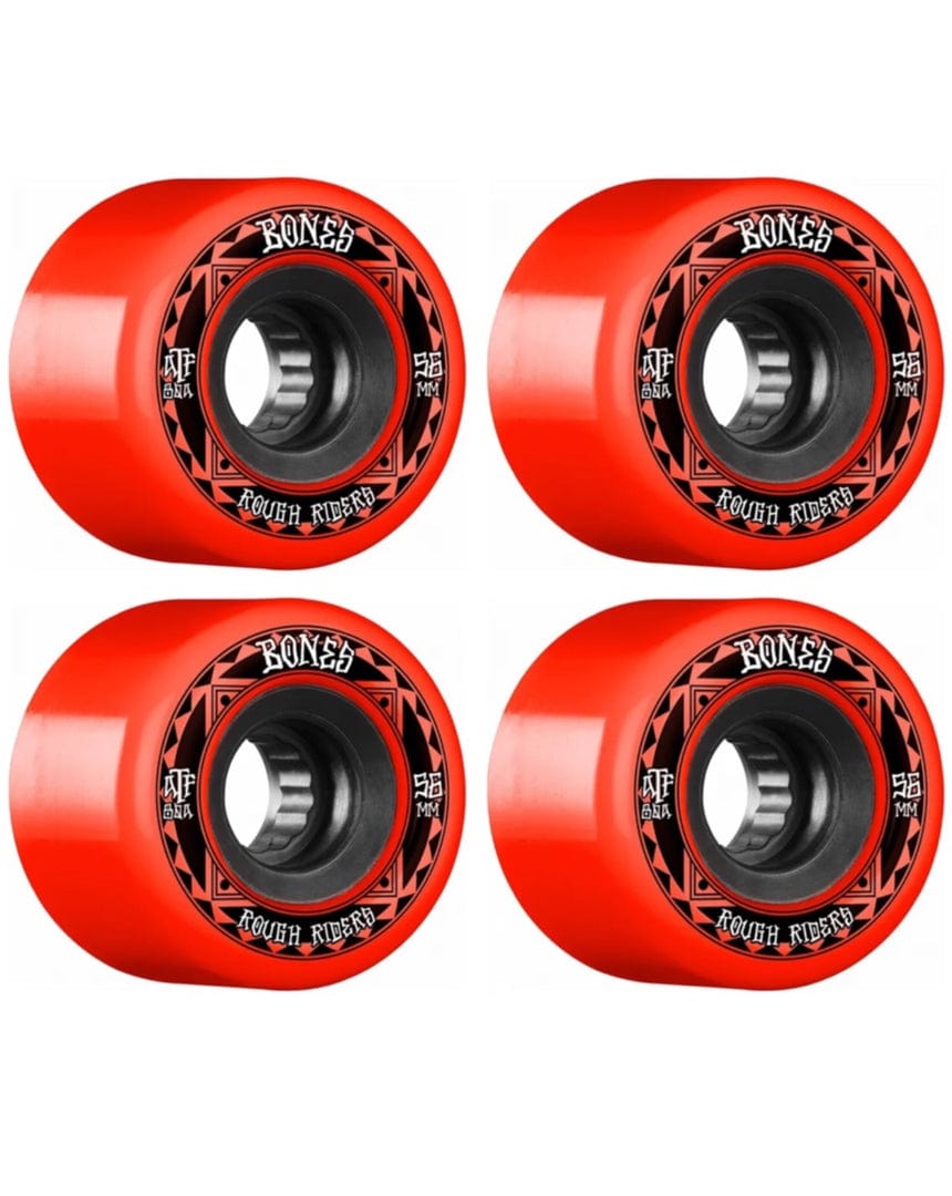 Bones Rough Riders Runners Red Wheels - 56mm - WSCPRR055680R4 - 842357160231