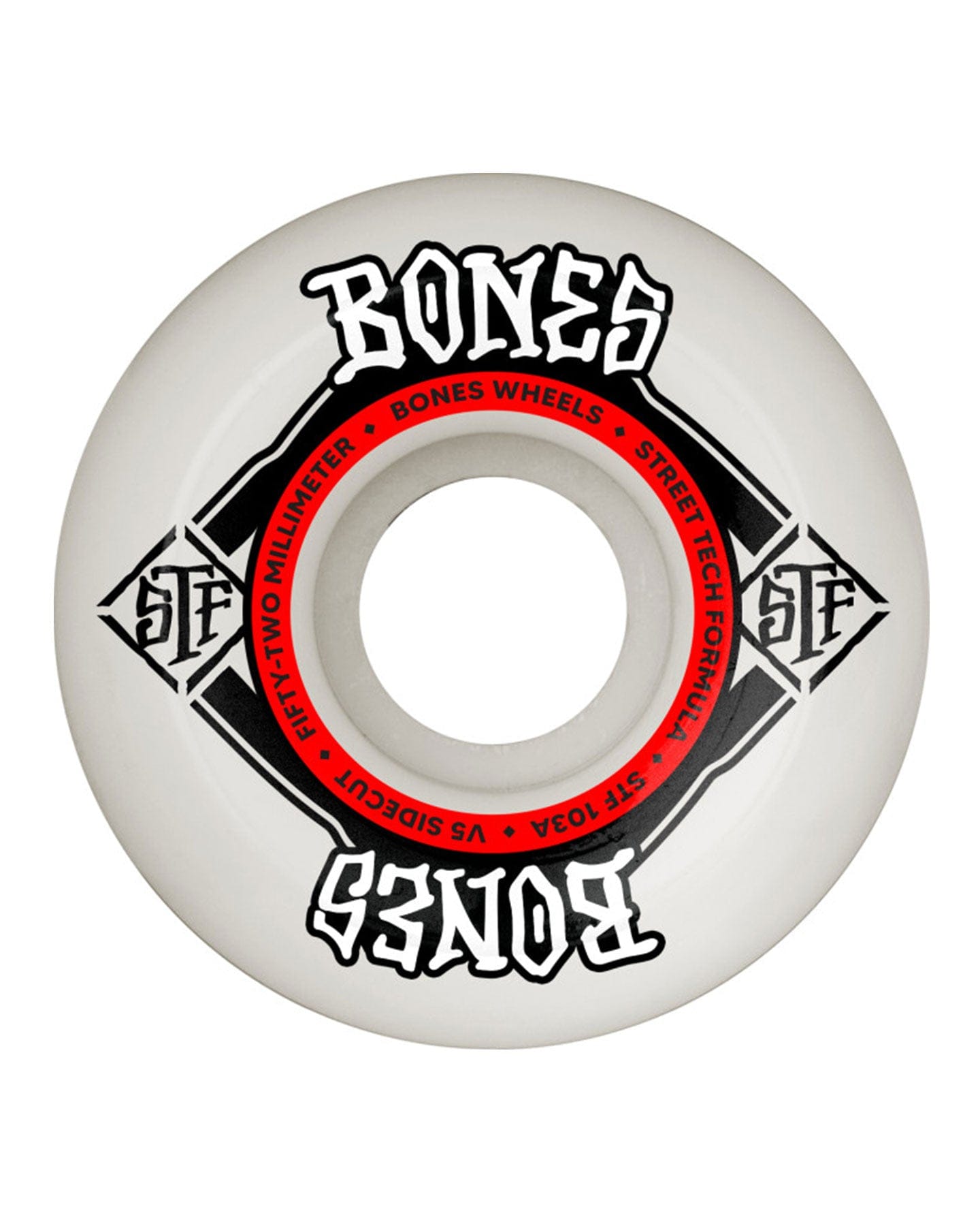 Bones Sidecut V5 STF 103A Wheels - WSCATV5S5403W4 - 842357195875