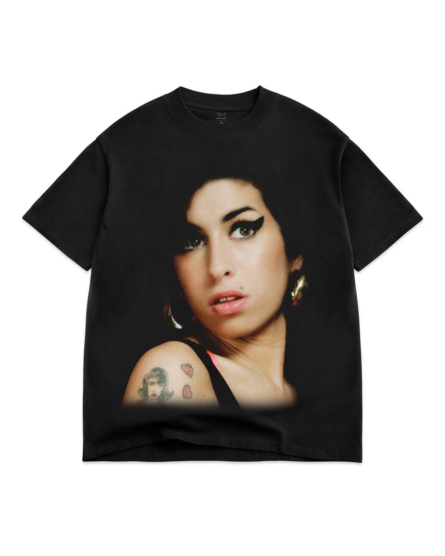 Color Bars Amy Winehouse Back to Black Tee - Black - -