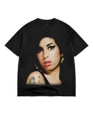 Color Bars Amy Winehouse Back to Black Tee - Black - -