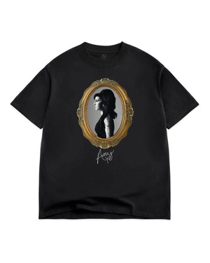 Color Bars Amy Winehouse Portrait Tee - Black - -
