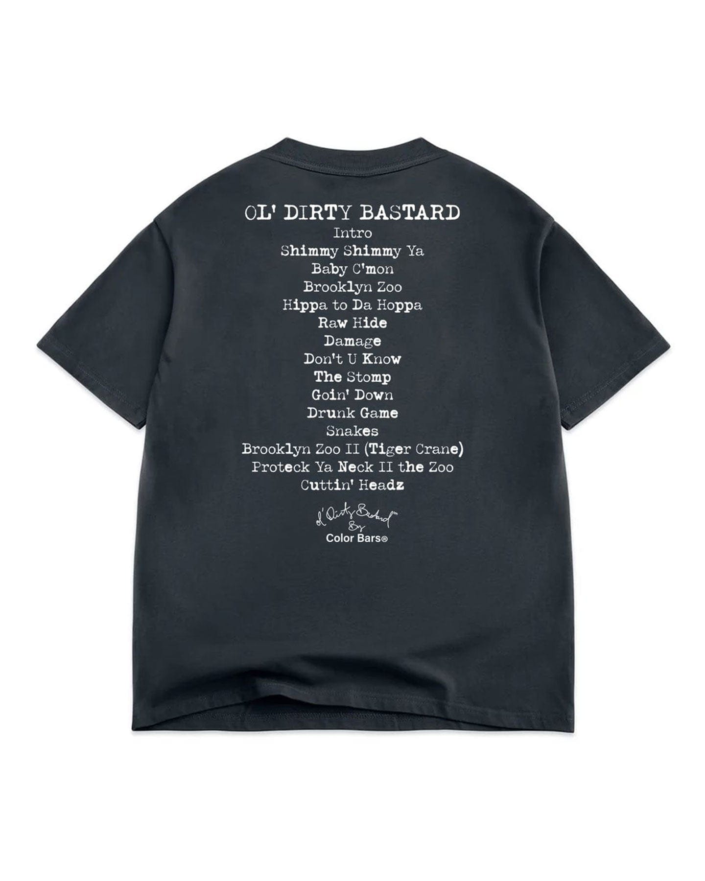 Color Bars Shaolin Tee - Vintage Black - -