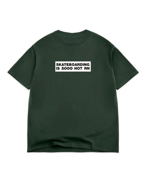 Color Bars So Hot Tee - Forest Green - -