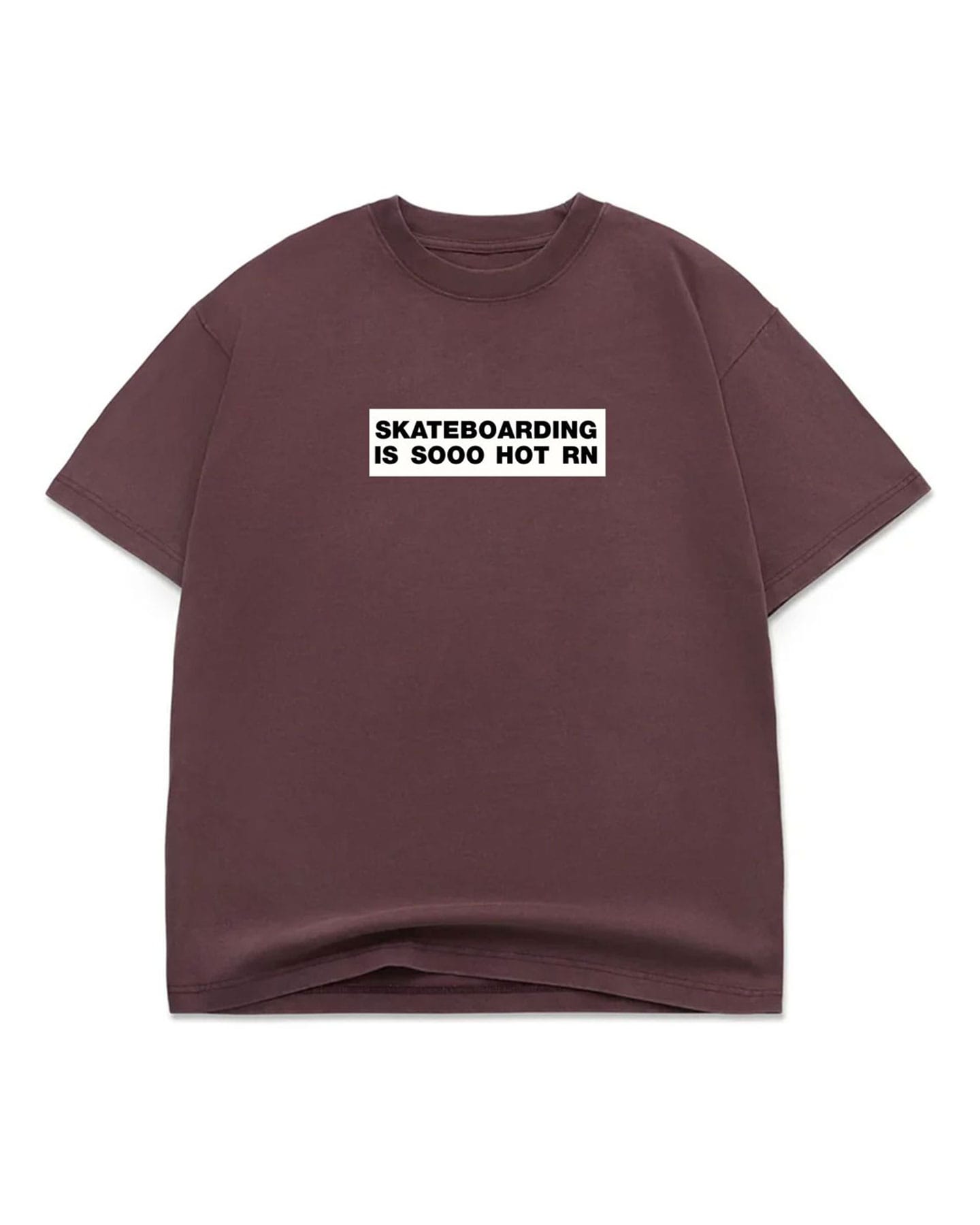 Color Bars So Hot Tee - Vintage Mahogany - -