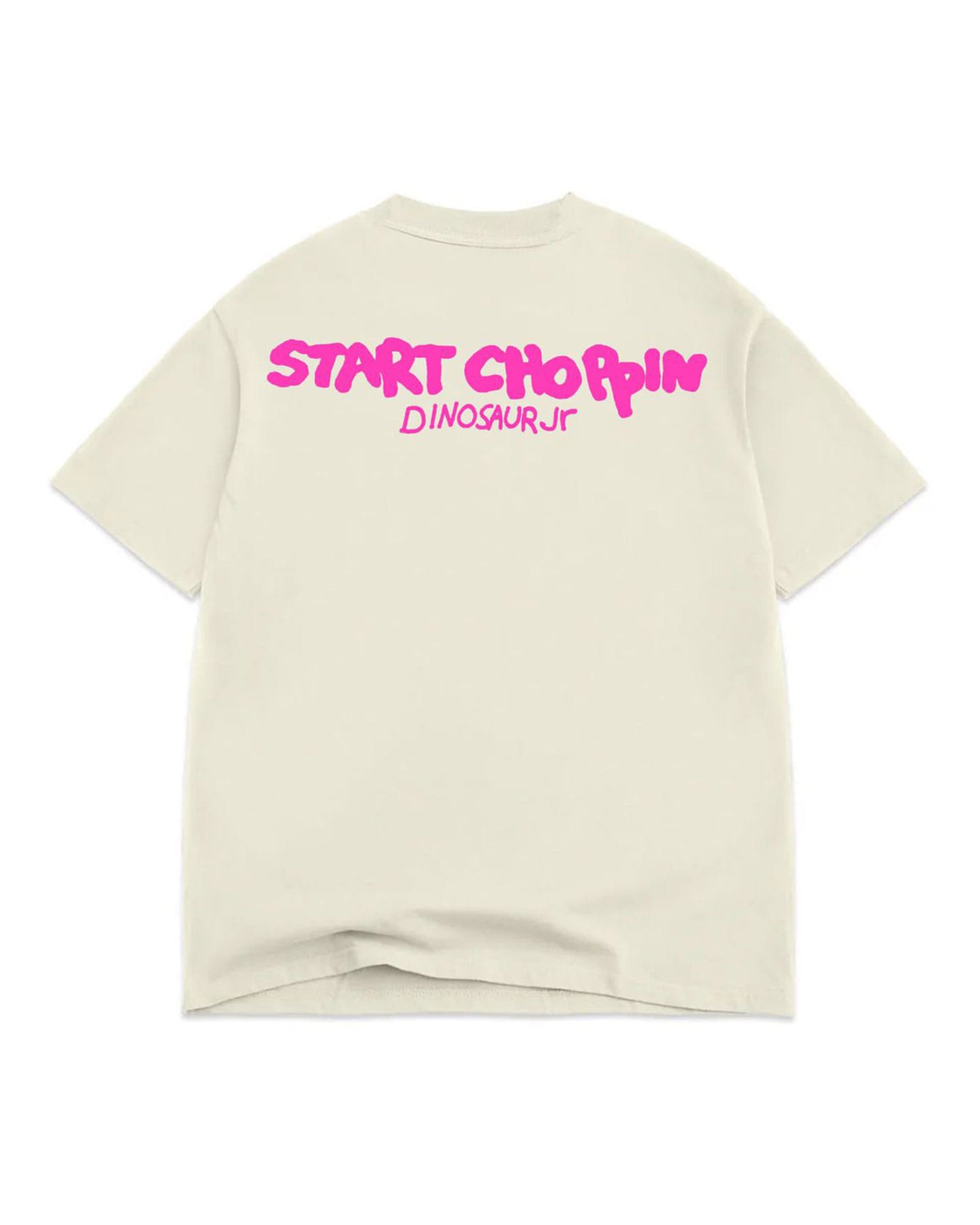 Color Bars Start Choppin Tee - Off White - -