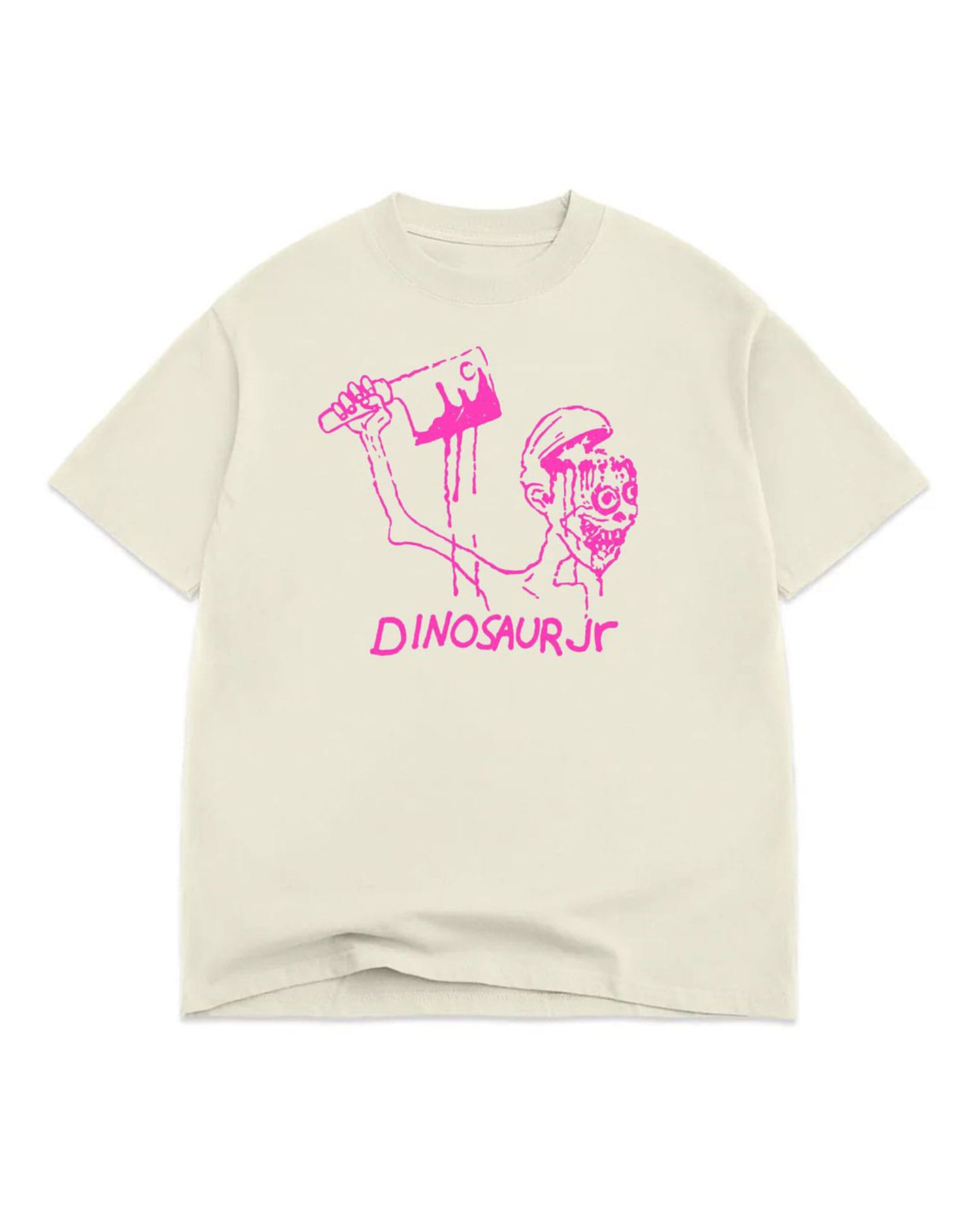 Color Bars Start Choppin Tee - Off White - -