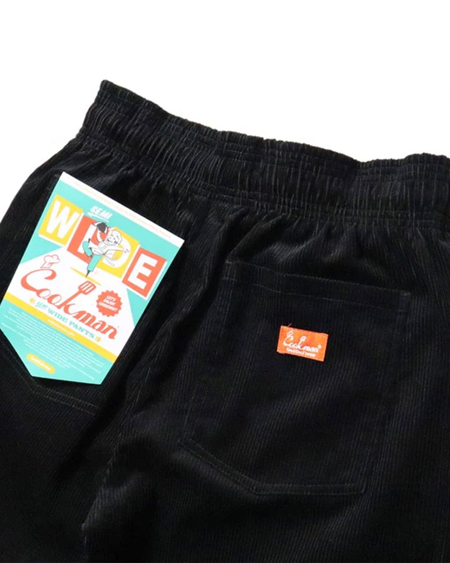Cookman Chef Corduroy Pants Semiwide - Black - -