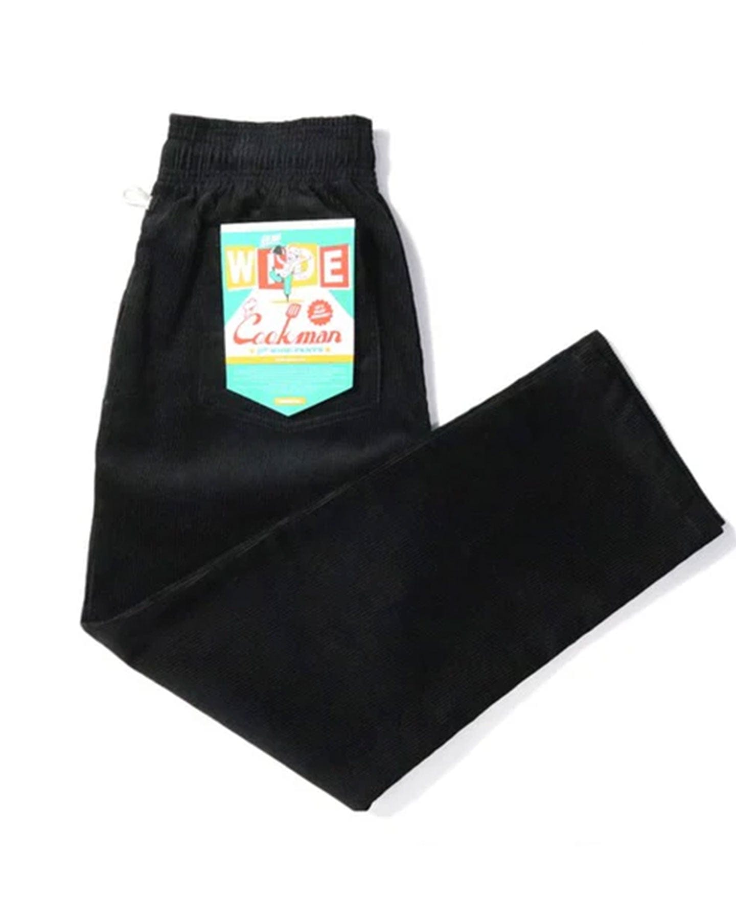 Cookman Chef Corduroy Pants Semiwide - Black - -