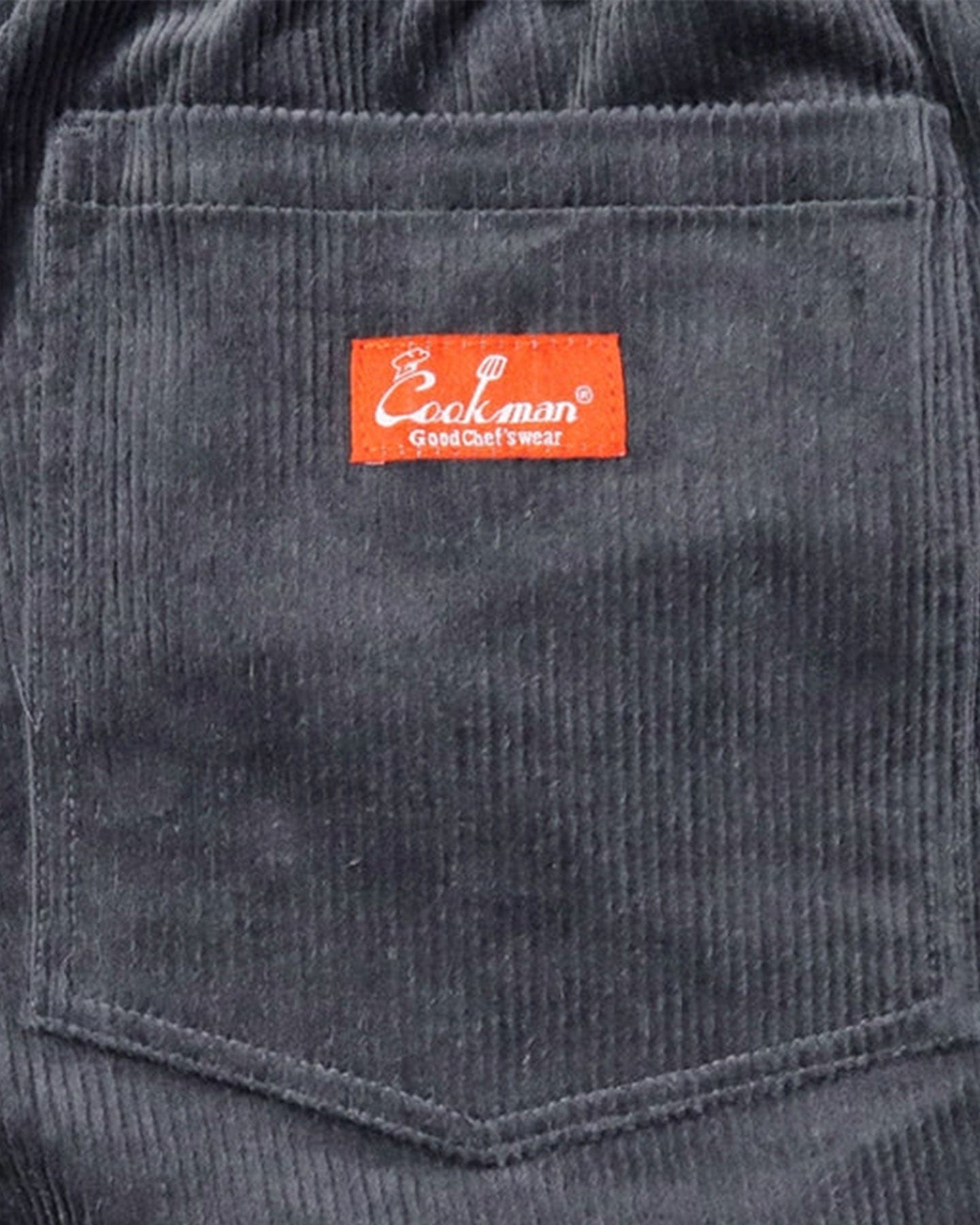 Cookman Chef Corduroy Pants Semiwide - Charcoal - -
