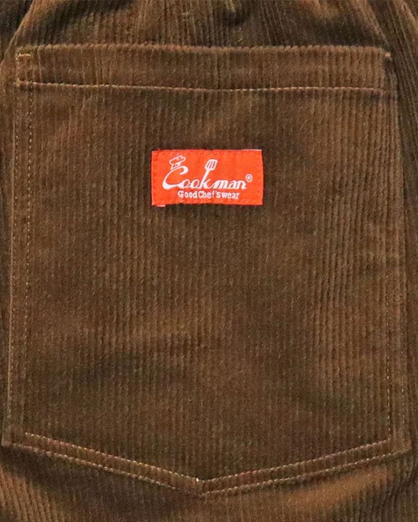 Cookman Chef Corduroy Pants Semiwide - Dark Brown - -