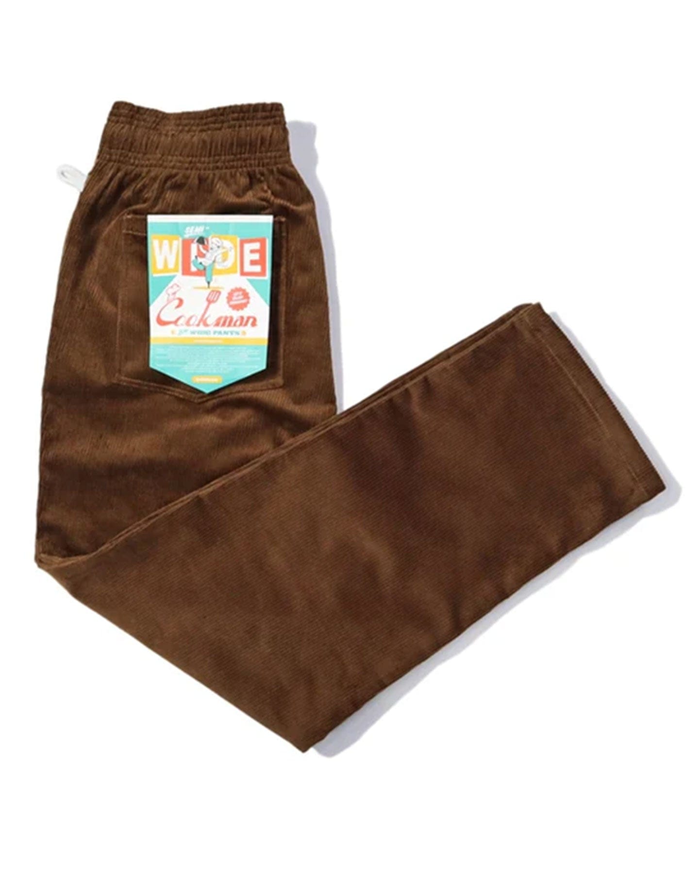Cookman Chef Corduroy Pants Semiwide - Dark Brown - -