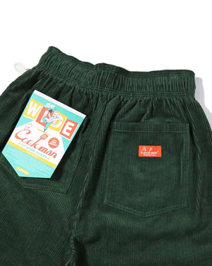 Cookman Chef Corduroy Pants Semiwide - Dark Green - -