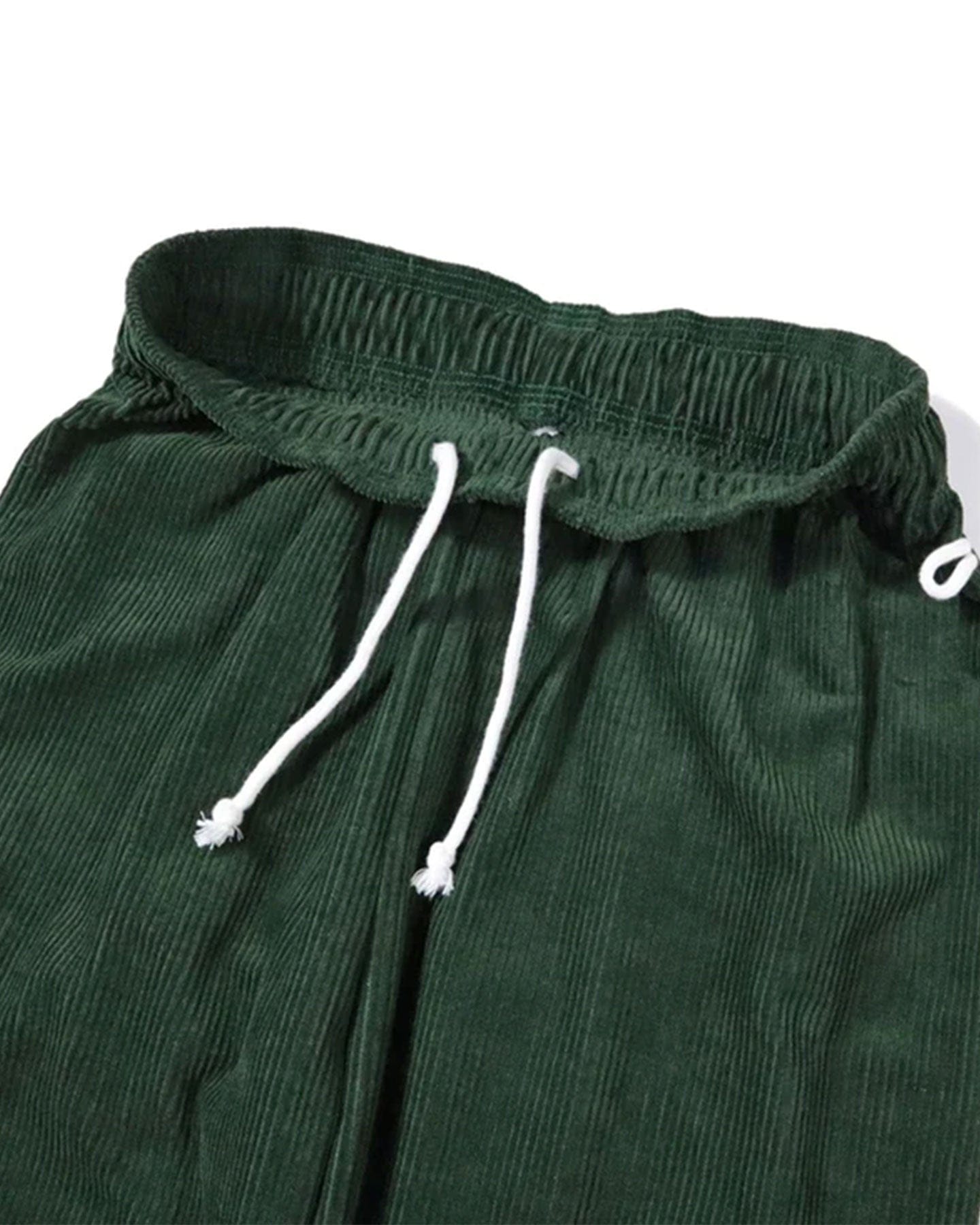 Cookman Chef Corduroy Pants Semiwide - Dark Green - -