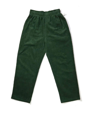 Cookman Chef Corduroy Pants Semiwide - Dark Green - -