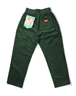 Cookman Chef Corduroy Pants Semiwide - Dark Green - -