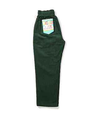 Cookman Chef Corduroy Pants Semiwide - Dark Green - -