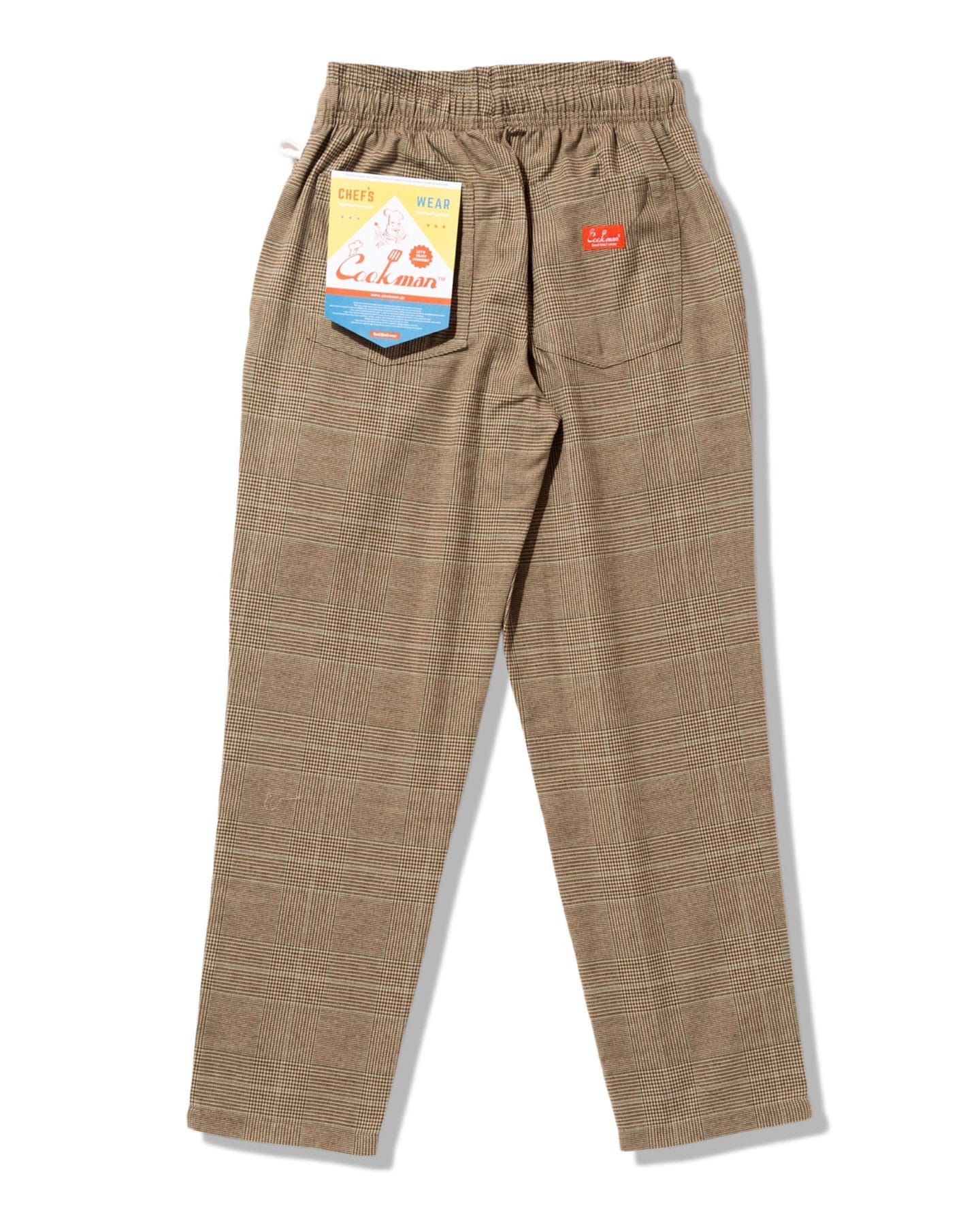 Cookman Chef Pants Glen Check - Brown - -