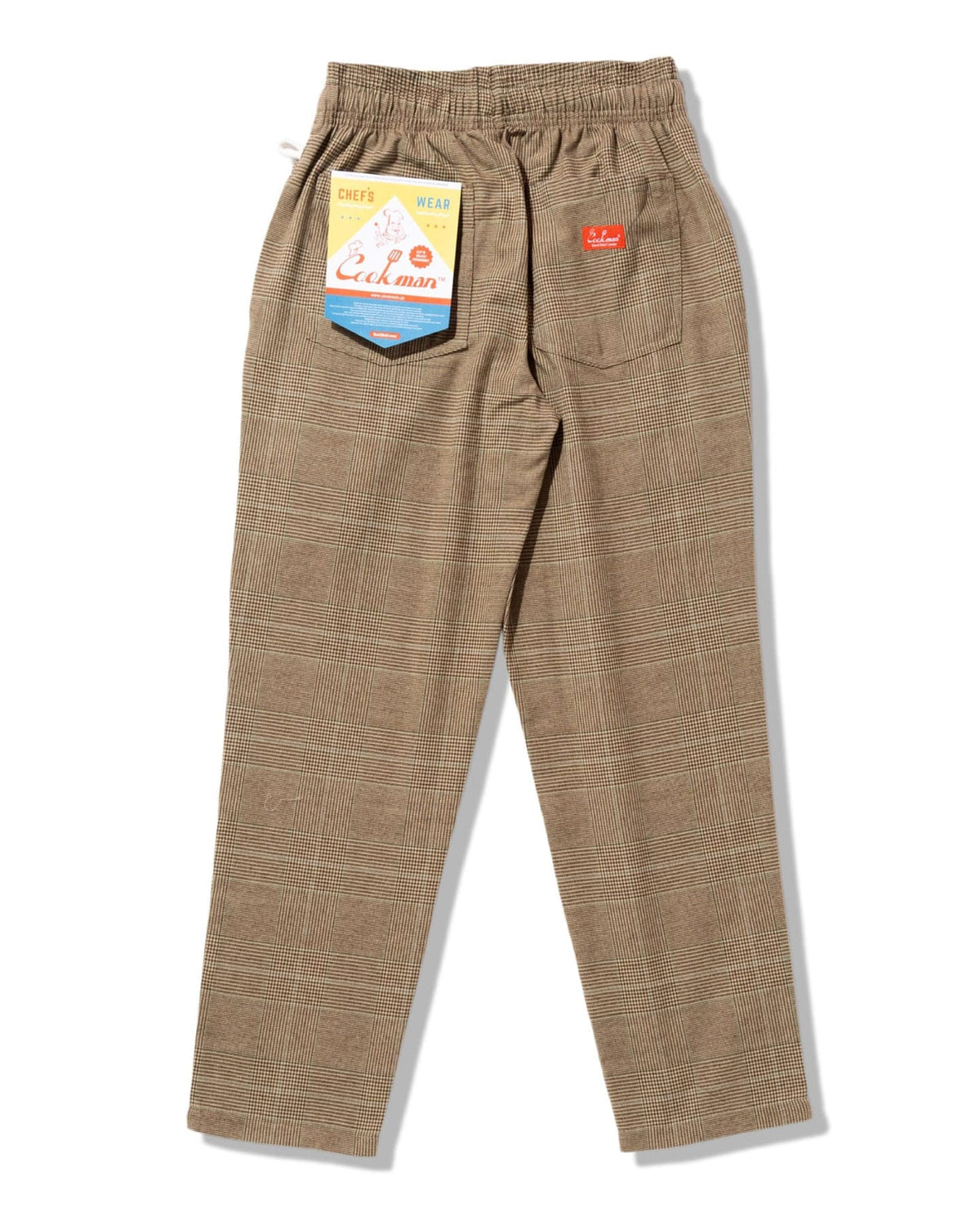 Cookman Chef Pants Glen Check - Brown - -