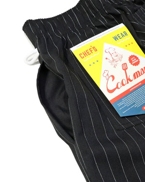 Cookman Chef Pants - Pin Stripe / Black - -