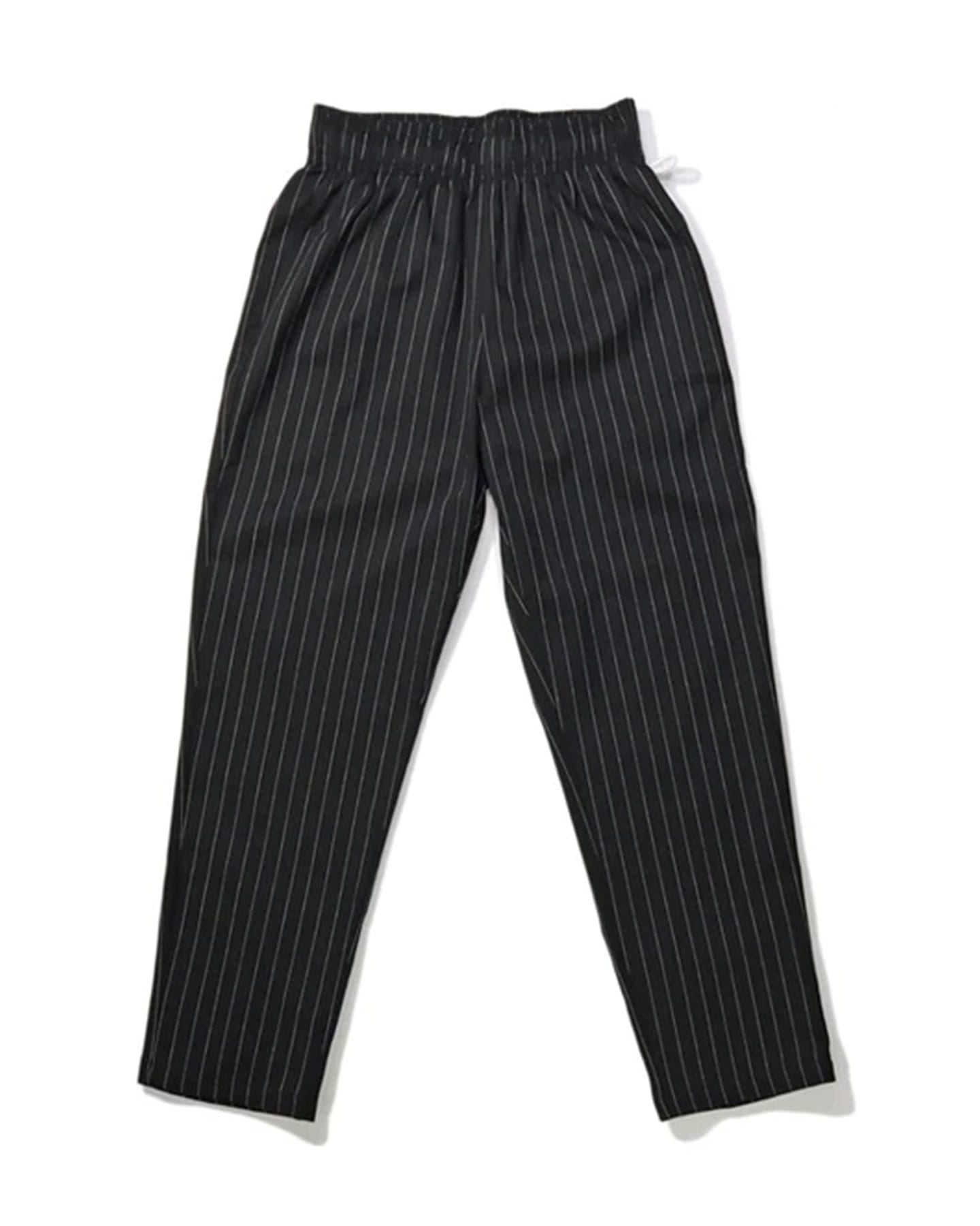 Cookman Chef Pants - Pin Stripe / Black - -