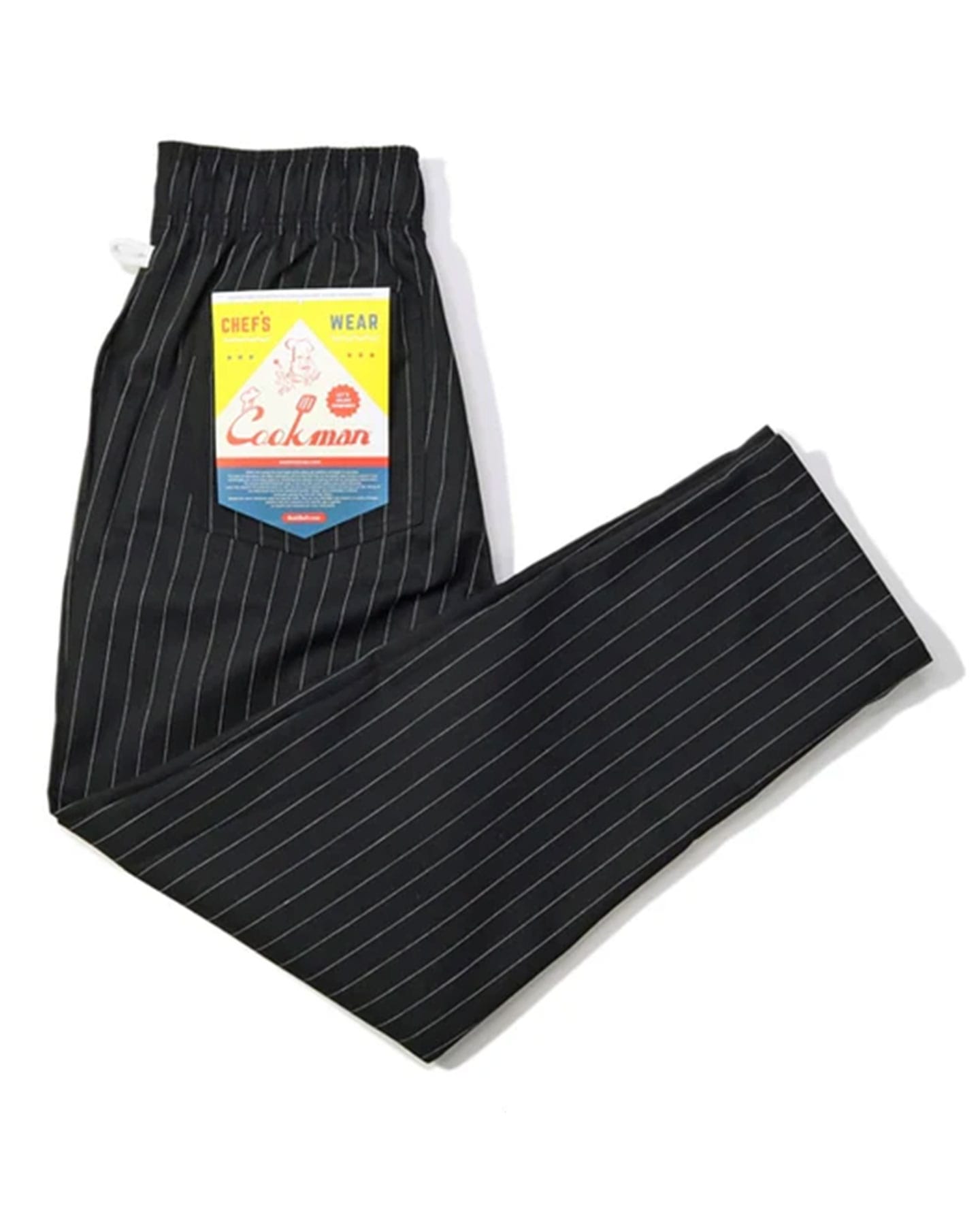 Cookman Chef Pants - Pin Stripe / Black - -