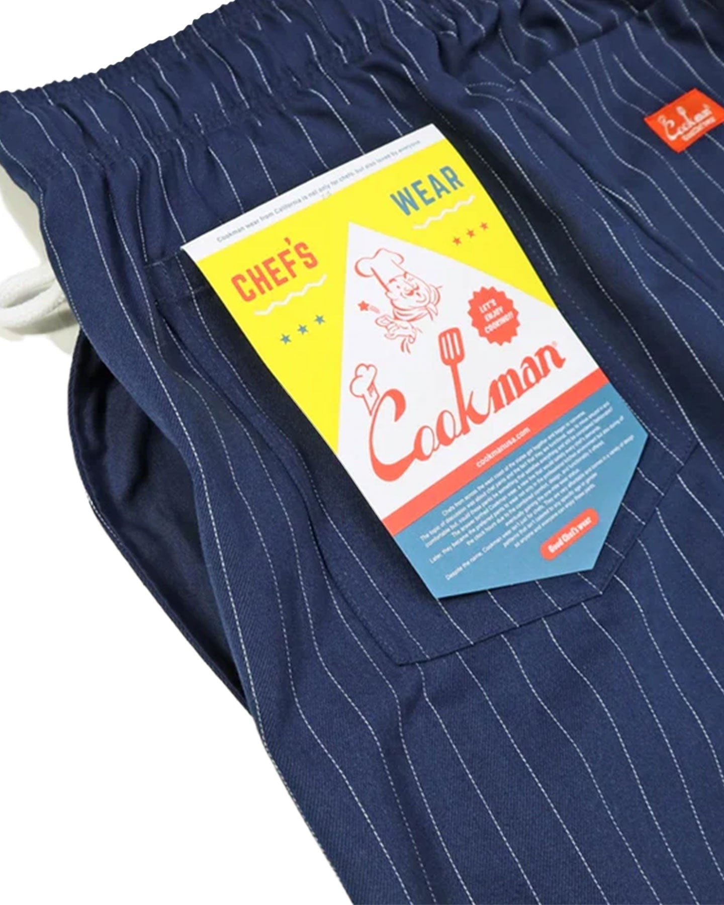 Cookman Chef Pants - Pin Stripe / Navy - -