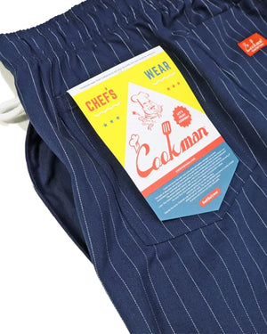 Cookman Chef Pants - Pin Stripe / Navy - -