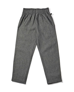 Cookman Chef Pants Semi Wide - Herringbone Denim / Light Black - -