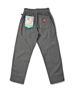Cookman Chef Pants Semi Wide - Herringbone Denim / Light Black - -