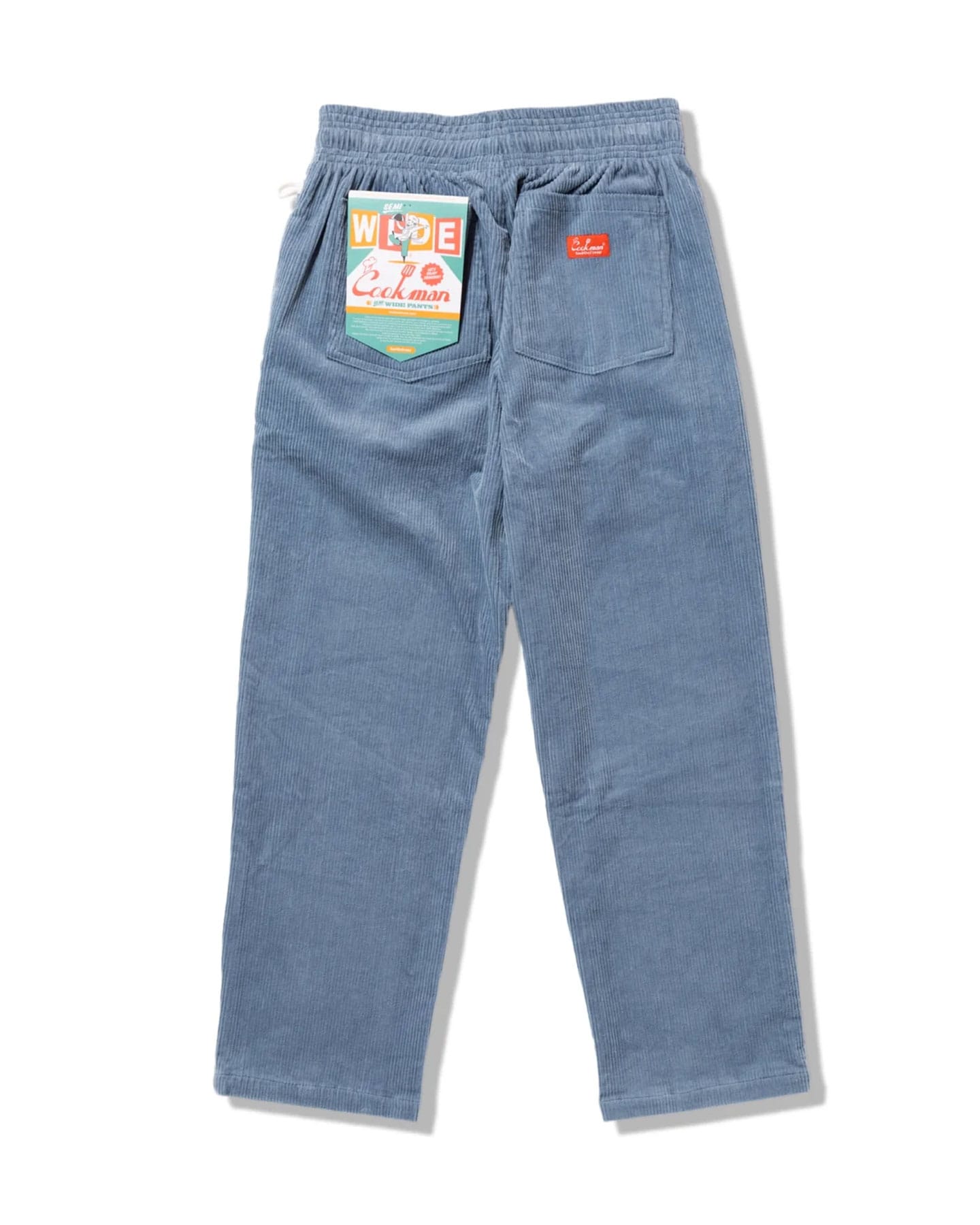 Cookman Chef Pants Semiwide Corduroy - Blue Gray - -
