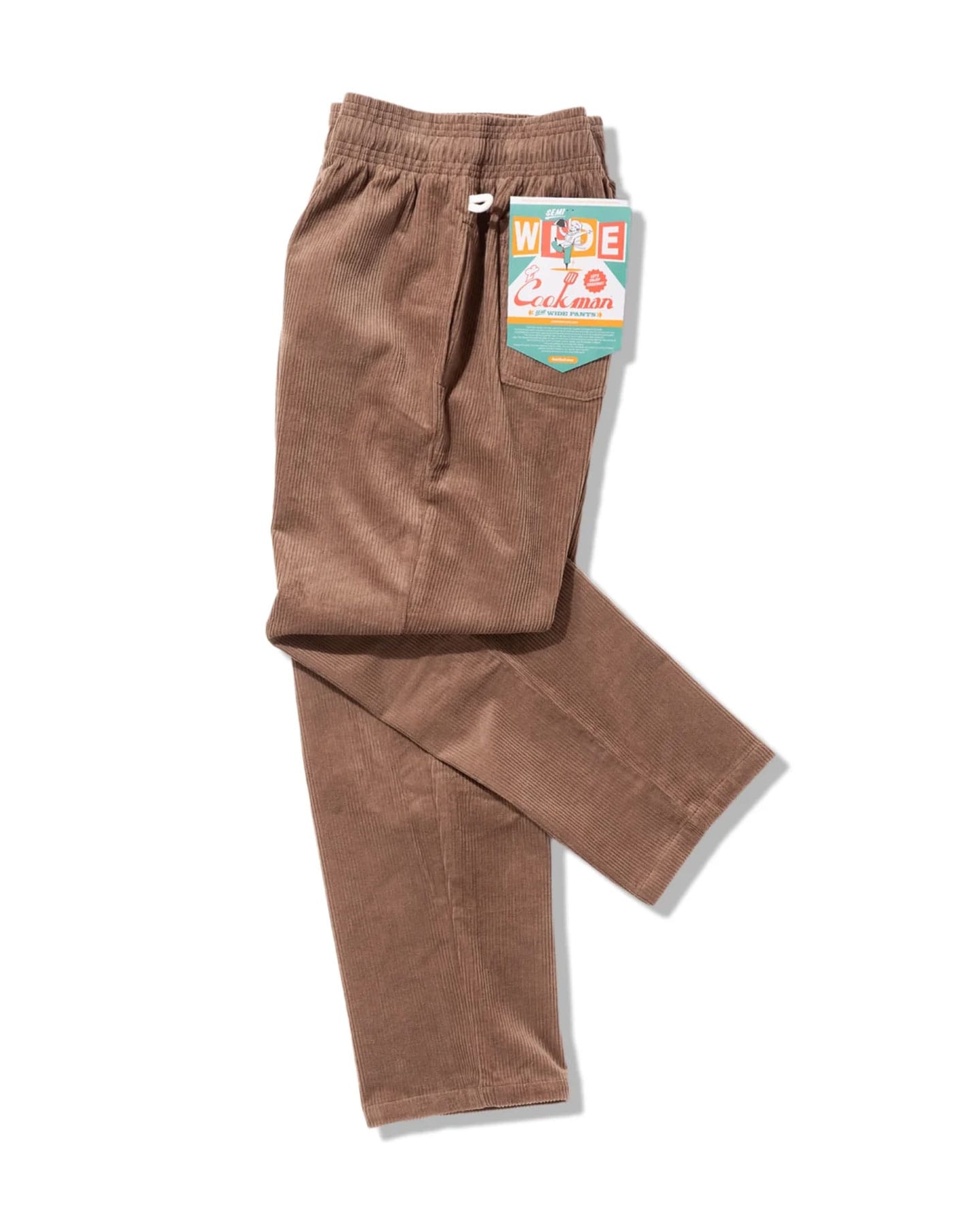 Cookman Chef Pants Semiwide Corduroy - Cocoa - -