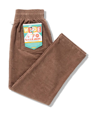 Cookman Chef Pants Semiwide Corduroy - Cocoa - -