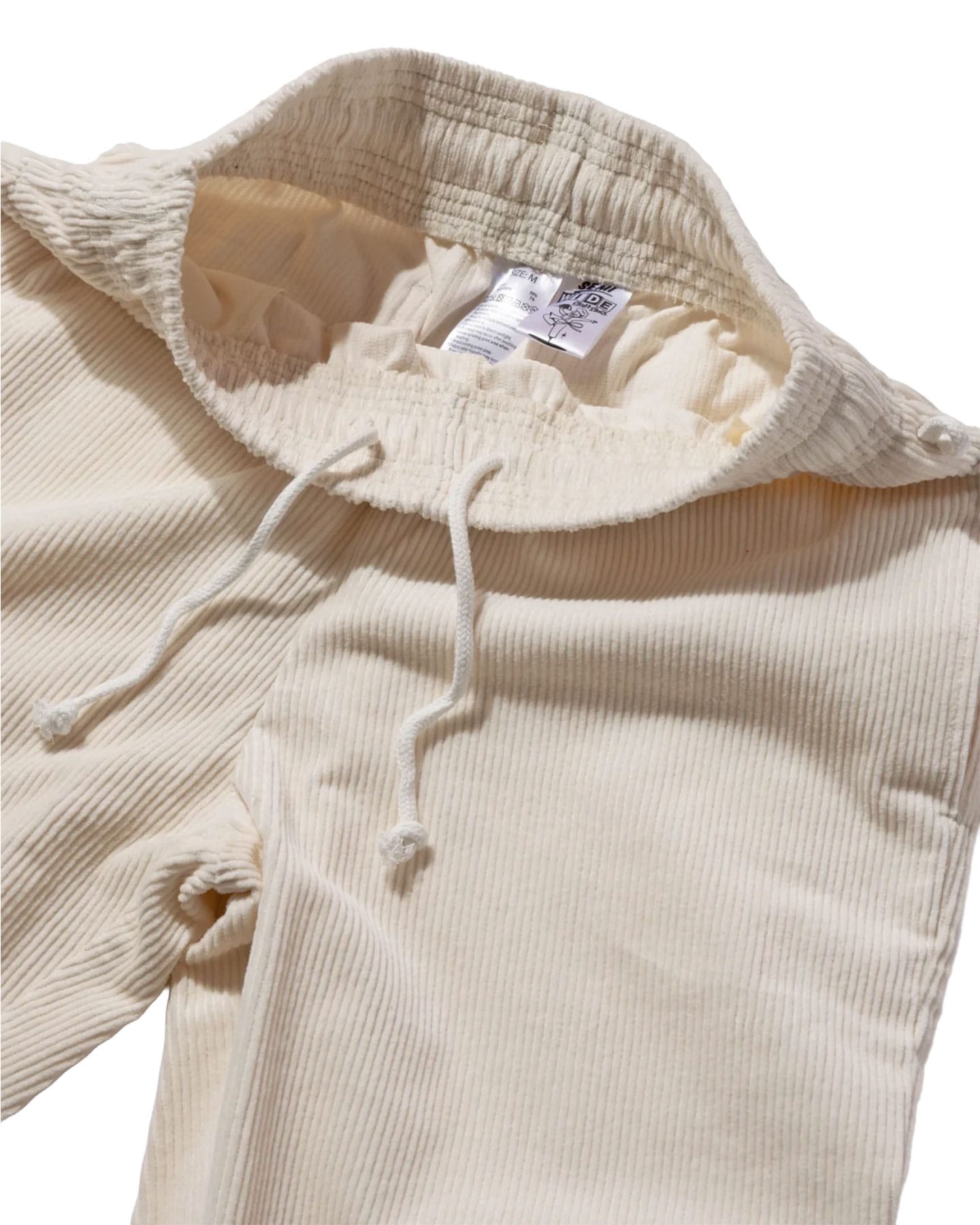 Cookman Chef Pants Semiwide Corduroy - Cream - -