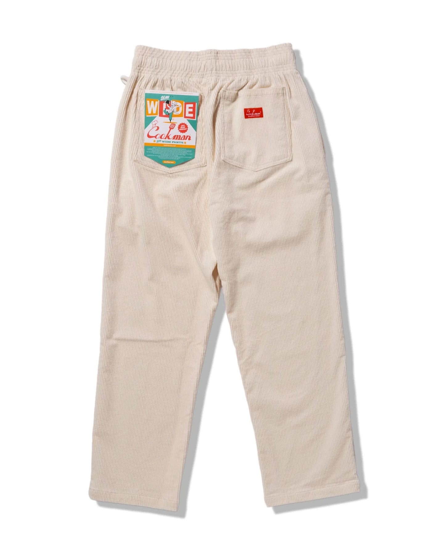 Cookman Chef Pants Semiwide Corduroy - Cream - -