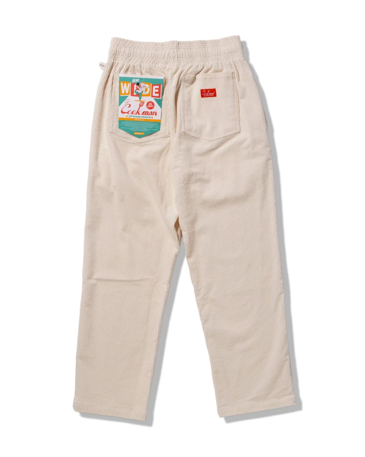 Cookman Chef Pants Semiwide Corduroy - Cream - -