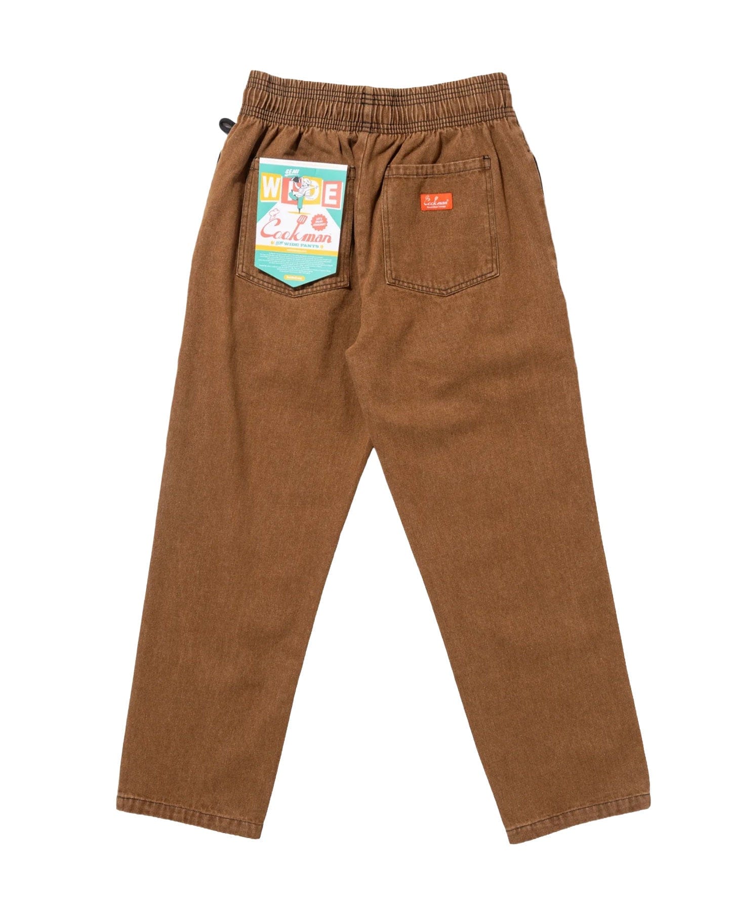 Cookman Chef Pants Semiwide - Denim Brown - -