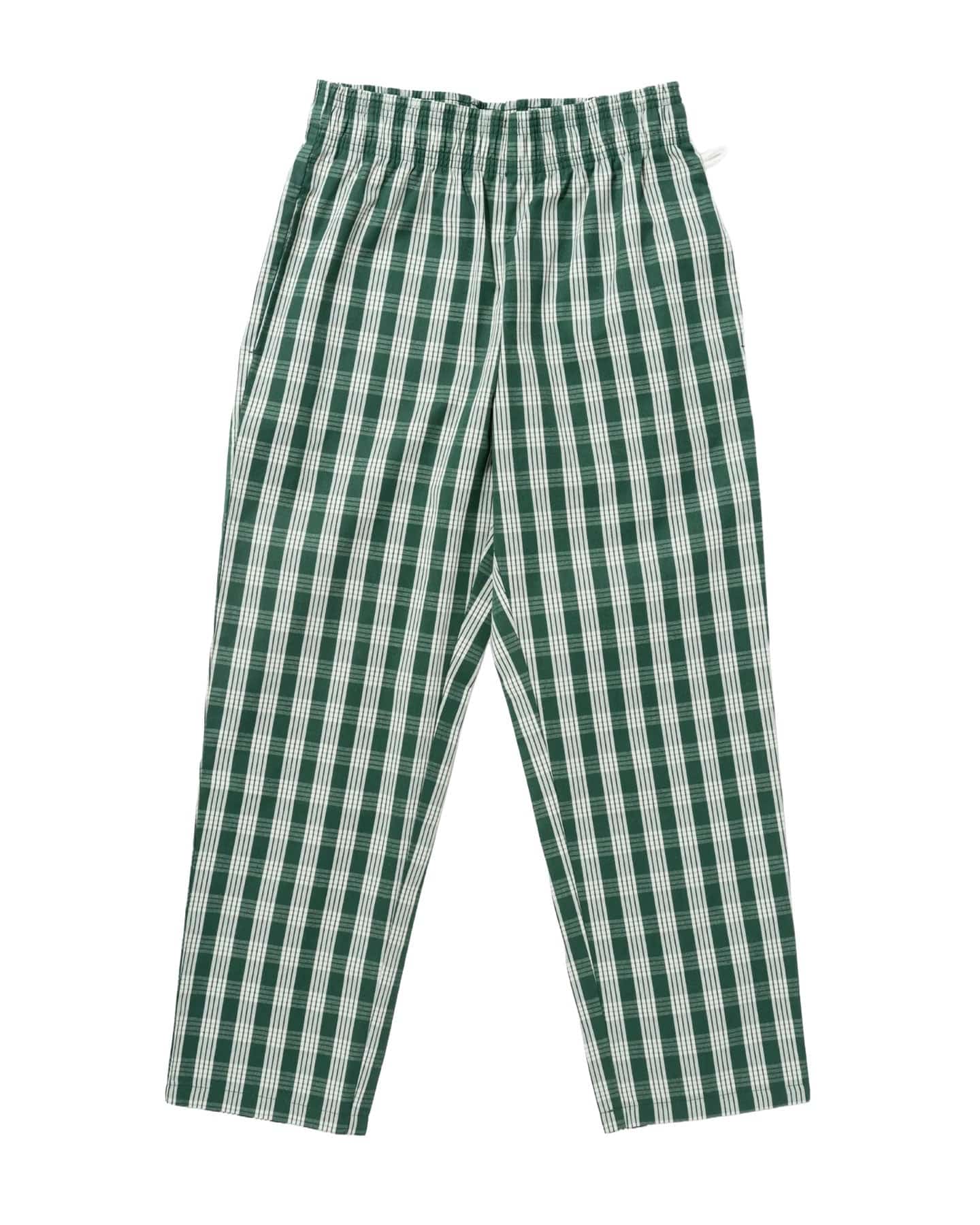 Cookman Chef Pants Semiwide - PALAKA Check Green - -