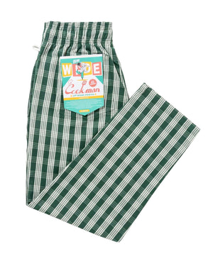 Cookman Chef Pants Semiwide - PALAKA Check Green - -