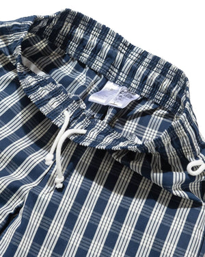Cookman Chef Pants Semiwide - PALAKA Check Navy - -