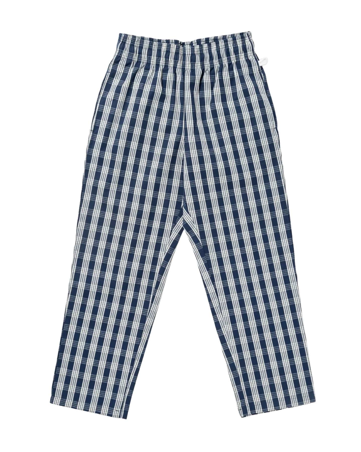 Cookman Chef Pants Semiwide - PALAKA Check Navy - -