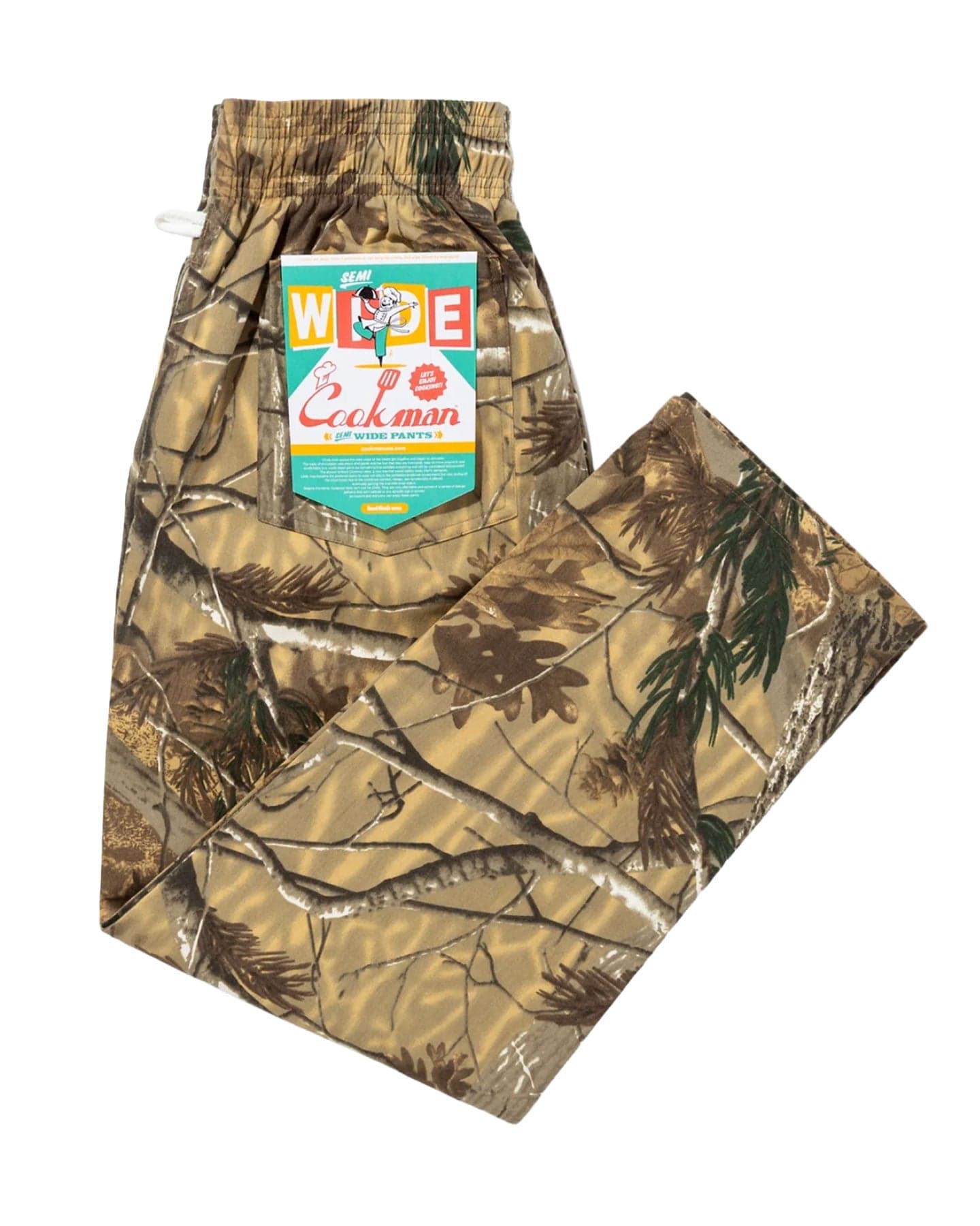 Cookman Chef Pants Semiwide - Timber Camo - -