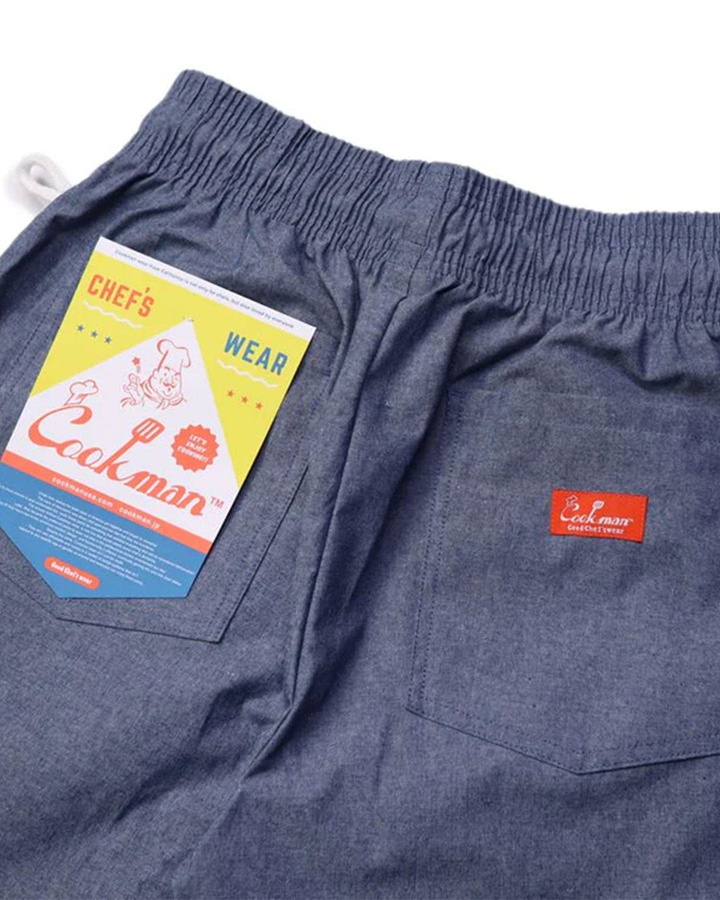 Cookman Chef Short Pants - Chambray Light Blue - -