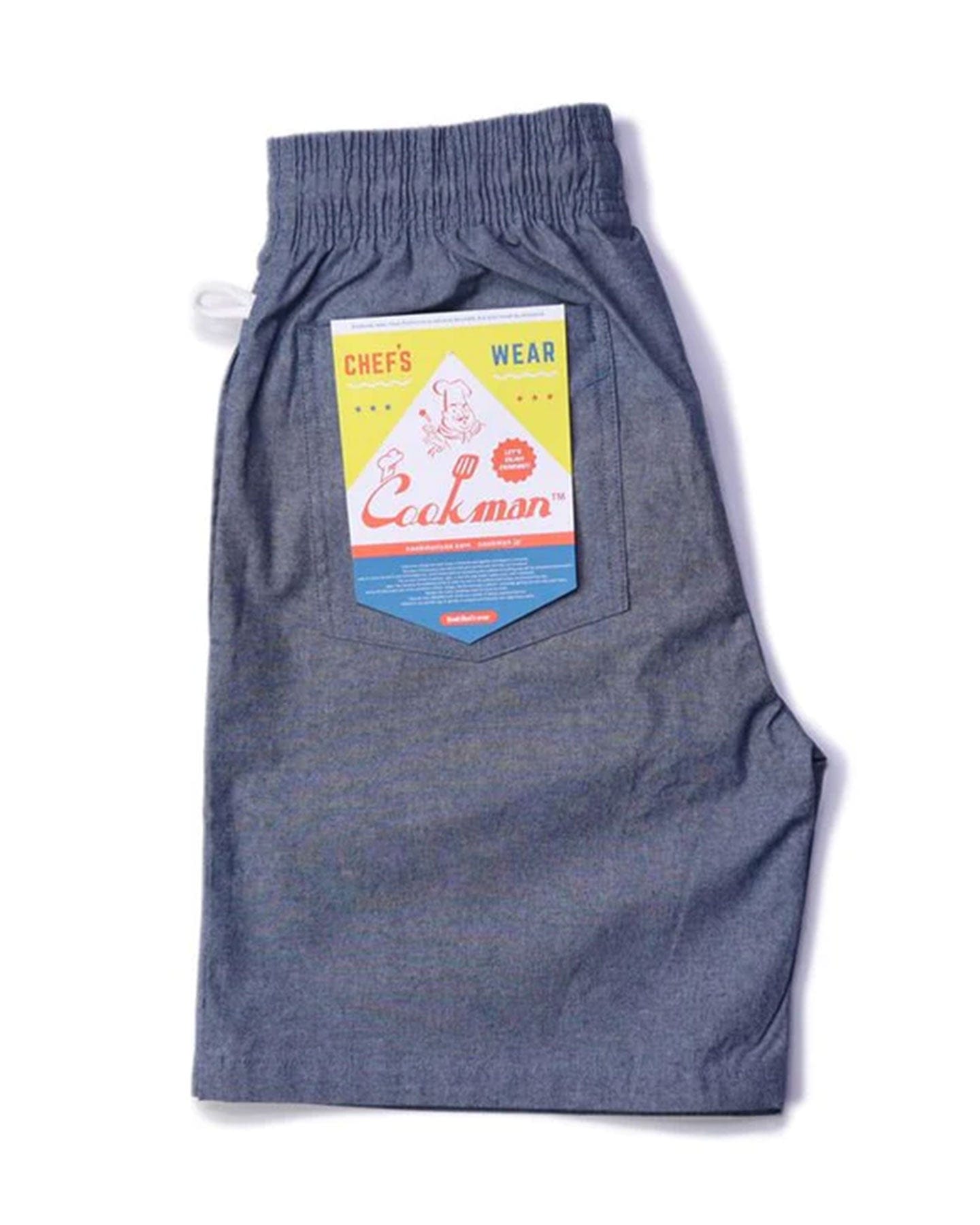 Cookman Chef Short Pants - Chambray Light Blue - -